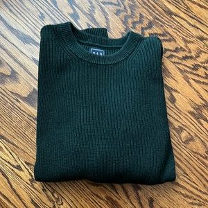 Men’s Forest Green Cable Knit Sweater